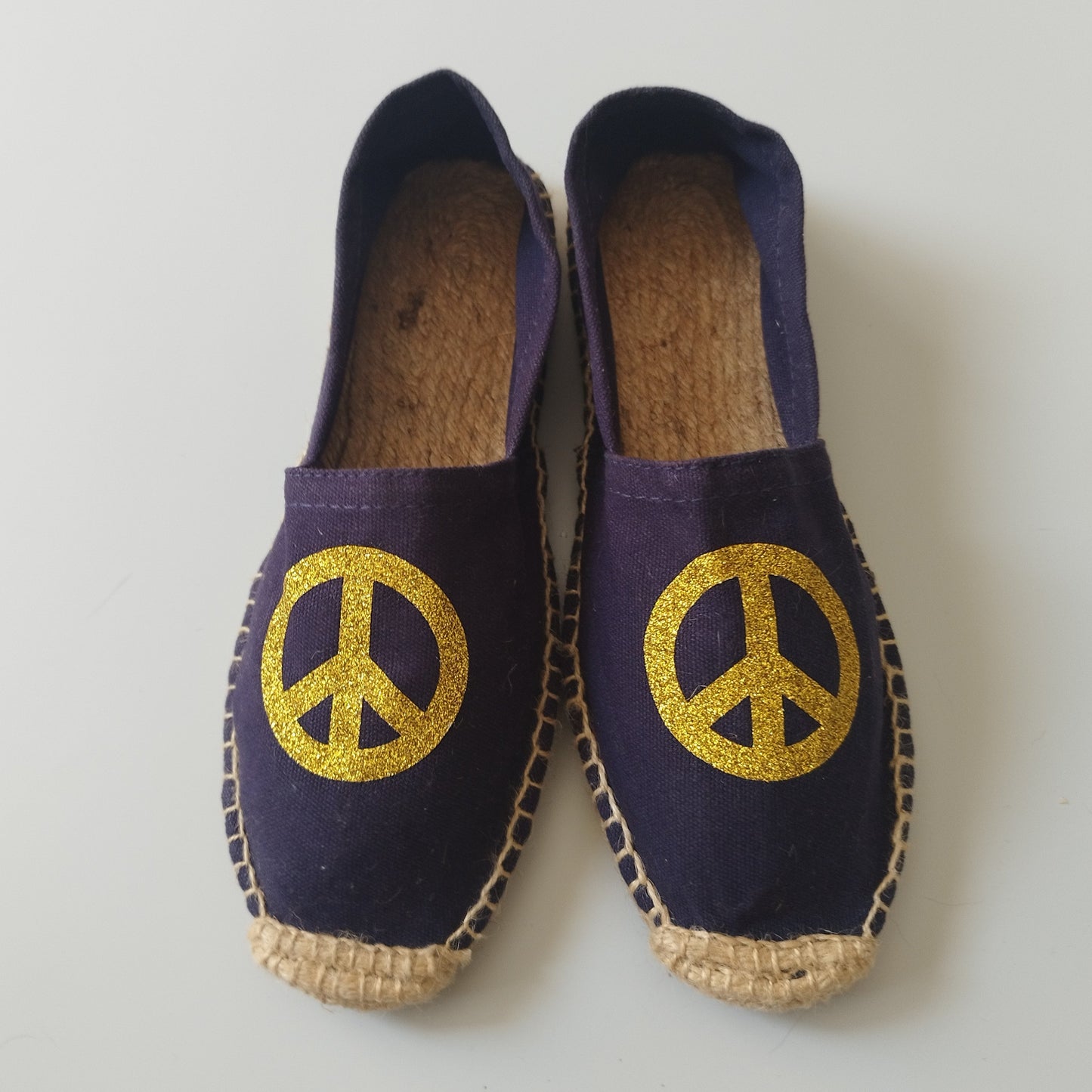 Espadrilles Peace & Love - Édition gold
