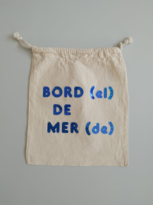 Pochette de plage - Bord(el) de mer(de) - Edition Bleu